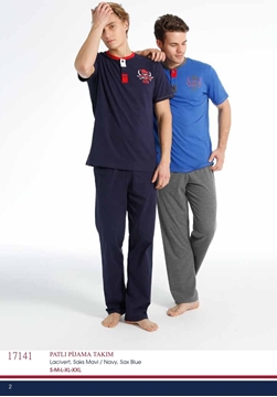 Us Polo 17141 Erkek Patlı Pijama Takım