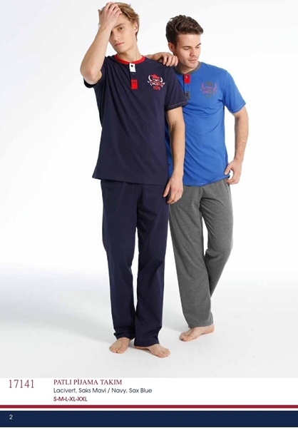 Us Polo 17141 Erkek Patlı Pijama Takım