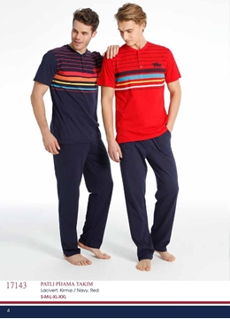Us Polo 17143 Erkek Patlı Pijama Takım