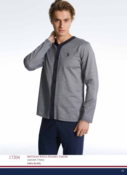 Us Polo 17204 Erkek Boydan Patlı Pijama Takım