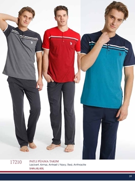 Us Polo 17210 Erkek Patlı Pijama Takım