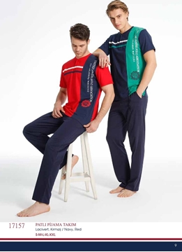 Us Polo 17157 Erkek Patlı Pijama Takım