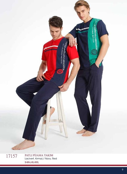 Us Polo 17157 Erkek Patlı Pijama Takım