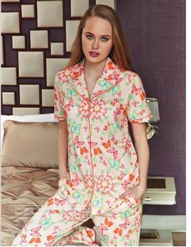 Eros ESK 9100 Bayan Gömlek Pijama Takım