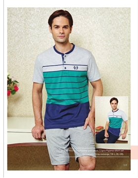 Eros ESE 9522 Erkek 3'lü Pijama Şort Takım