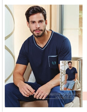 Eros ESE 9534 Erkek 3'lü Pijama Şort Takım