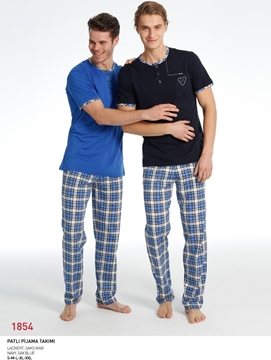 Mod Collection 1854 Erkek Patlı Pijama Takım