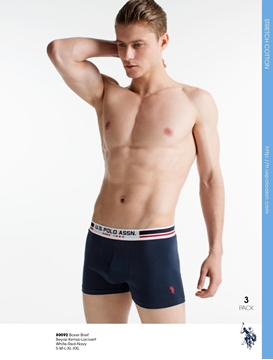 US Polo 80092 Erkek Boxer 2'li Paket