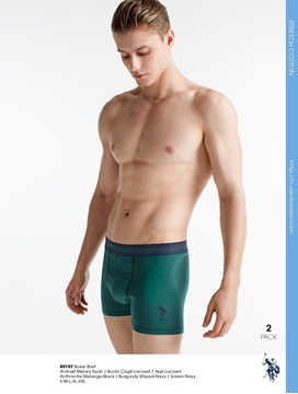 US Polo 80107 Erkek Boxer 2'li Paket