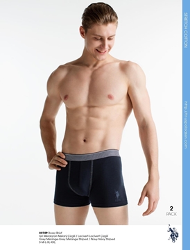 US Polo 80109 Erkek Boxer 2'li Paket
