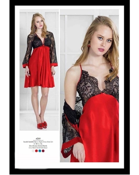 Pierre Cardin 4201 Gecelik Sabahlık Takım