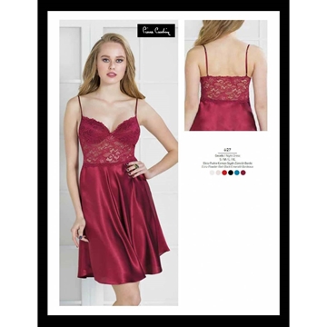 Pierre Cardin 627 Saten Dantel Gecelik