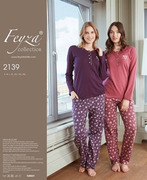 Feyza 2139 Bayan Pijama Takım