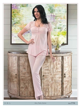 Nilay 770 Saten Pijama Takım