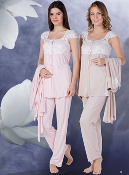 Bone Club 4303 Lohusa 3'lü Pijama Takım