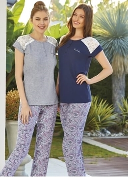 Pierre Cardin Büyük Beden Bayan Pijama Takım PC7073