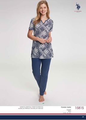 US Polo 15815 Bayan Pijama Takım