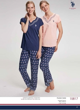 US Polo 15817 Bayan Pijama Takım