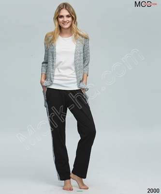Mod Collection 2000 Bayan 3'lü Pijama Takım