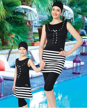 Tesmay 0143 Yarı Kapalı Tesettür Mayo