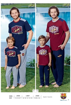 FCBarcelona Erkek Garson Pijama Takım L9067