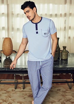 Eros ESE 10000 Erkek 3'lü Pijama Takım
