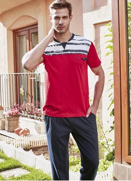 Eros ESE 10006 Erkek 3'lü Pijama Takım