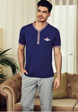Eros ESE 10010 Erkek 3'lü Pijama Takım