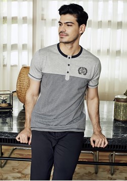 Eros ESE 10032 Erkek 3'lü Pijama Takım