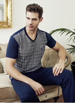 Eros ESE 10036 Erkek 3'lü Pijama Takım