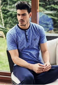 Eros ESE 10050 Erkek 3'lü Pijama Takım