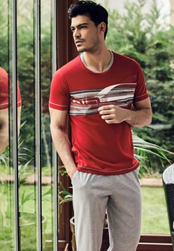 Eros ESE 10052 Erkek 3'lü Pijama Takım
