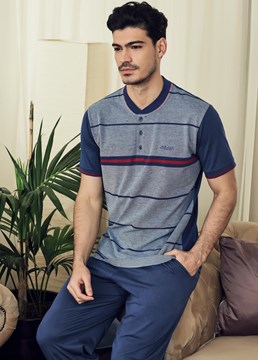 Eros ESE 10054 Erkek 3'lü Pijama Takım